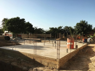 La dalle de la maison-association est terminée !